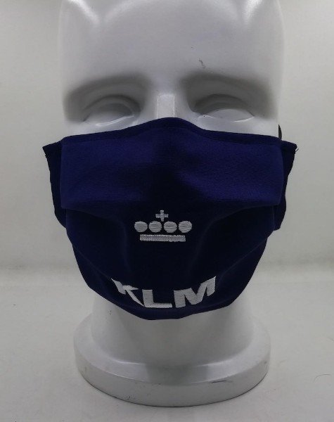 Aviation Face Mask KLM Royal Dutch Airlines square form 